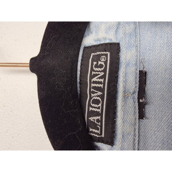 Vintage LA Loving Shirt Womens Large Denim Nautical Lighthouse Sailboat 90s - Picture 7 of 11